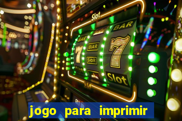 jogo para imprimir e montar